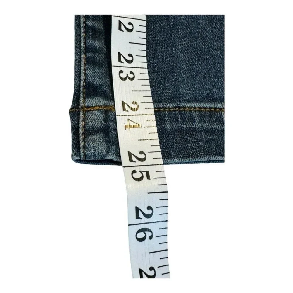 NEW KUT from the Kloth Women's‎ Crop Straight Leg Jeans Size 2 Blue Denim NWT